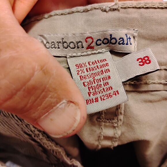 Carbon 2 Cobalt cargo shorts mens 38 khaki tan Quintessential 122121 effortlessl - Picture 6 of 7